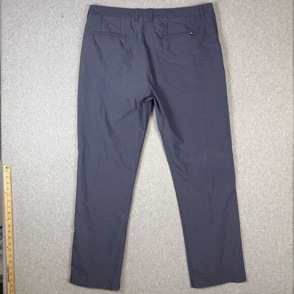 Travis Mathew Men's Size 40 Nylon Blue Flat Front Ankle Length Pants Stretch - Picture 8 of 9